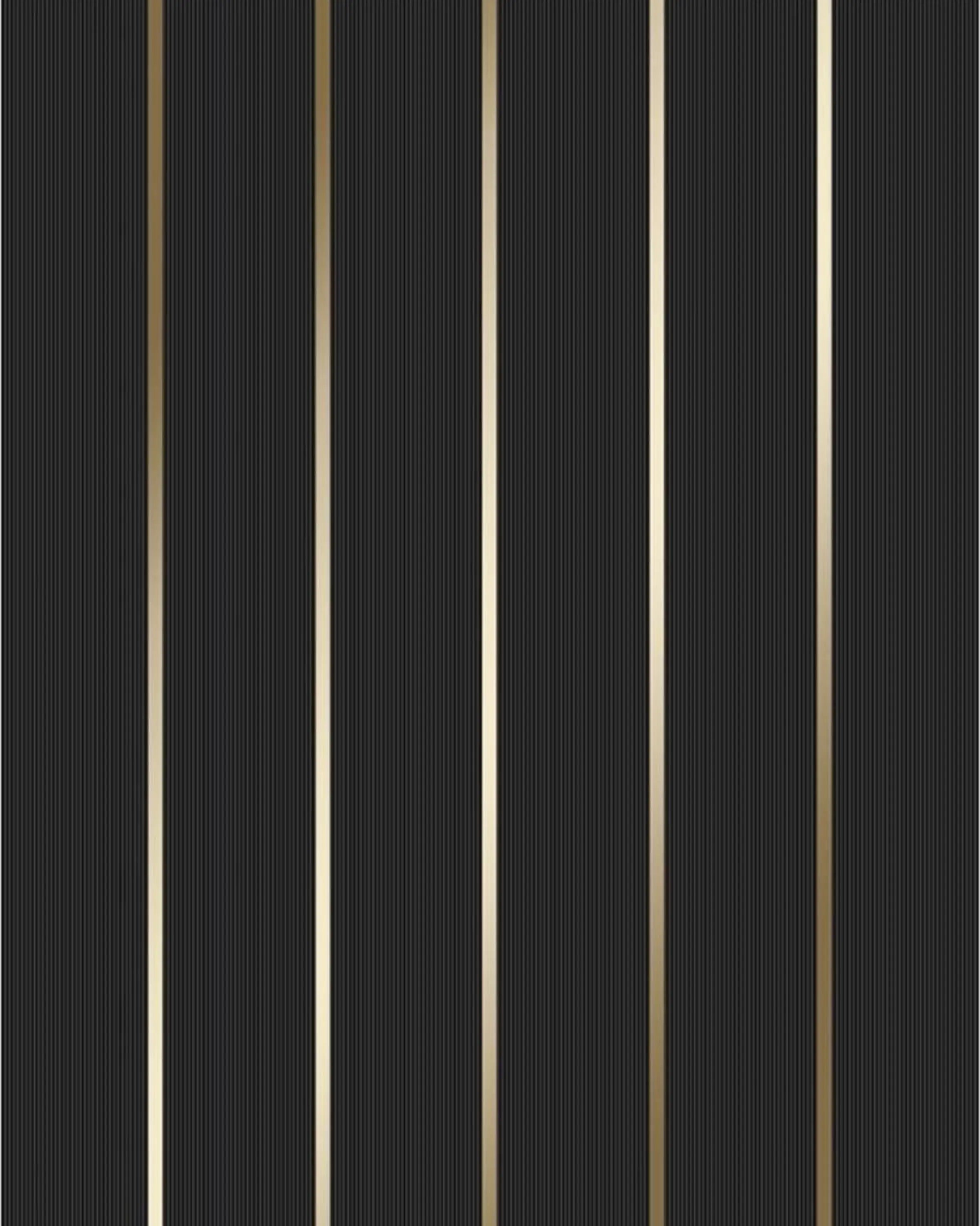 Shia Black & Golden Striped Fabric