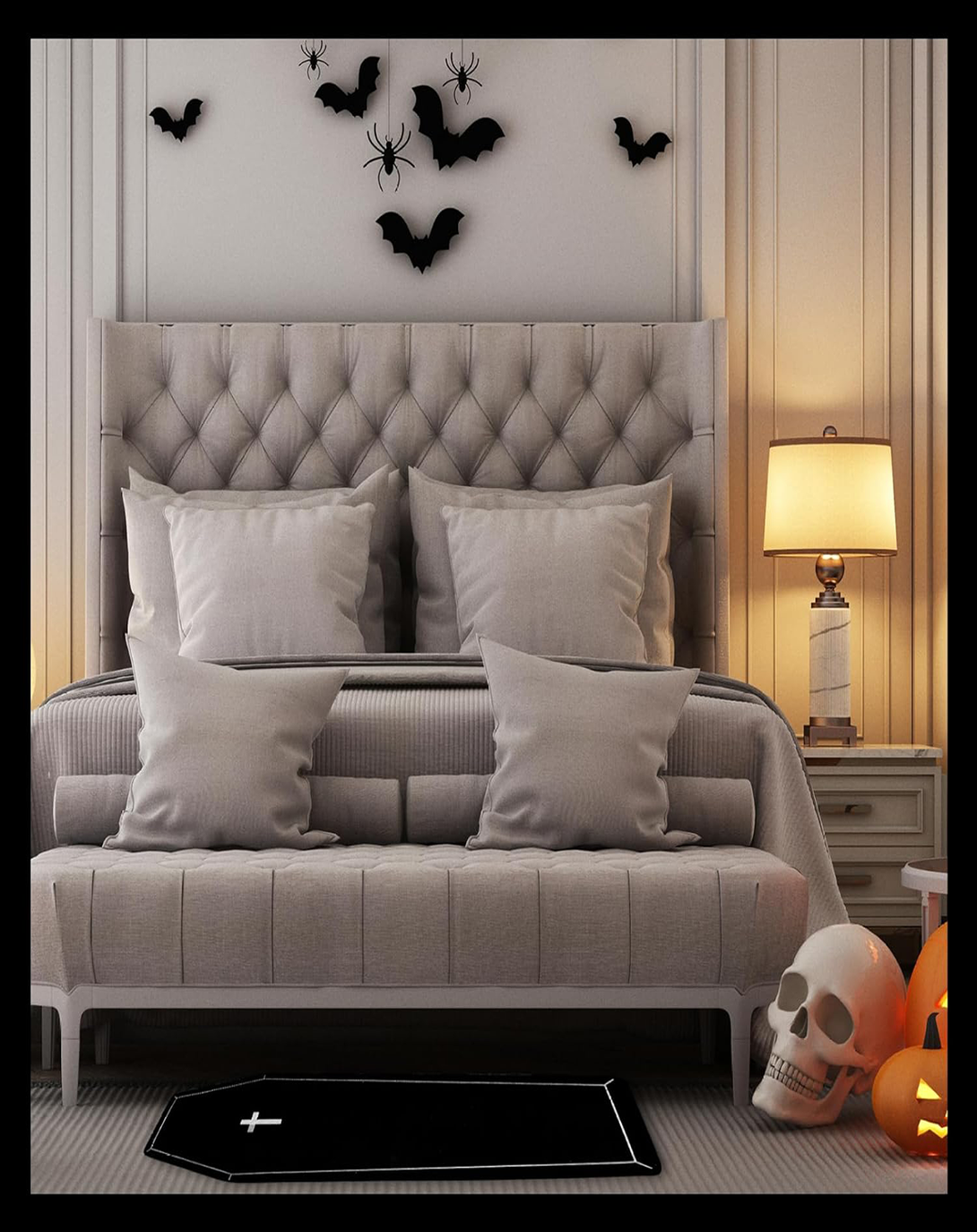 SHIARA QUILTED BED WITH MODERN HEAD BOARD ANGIE HOMES