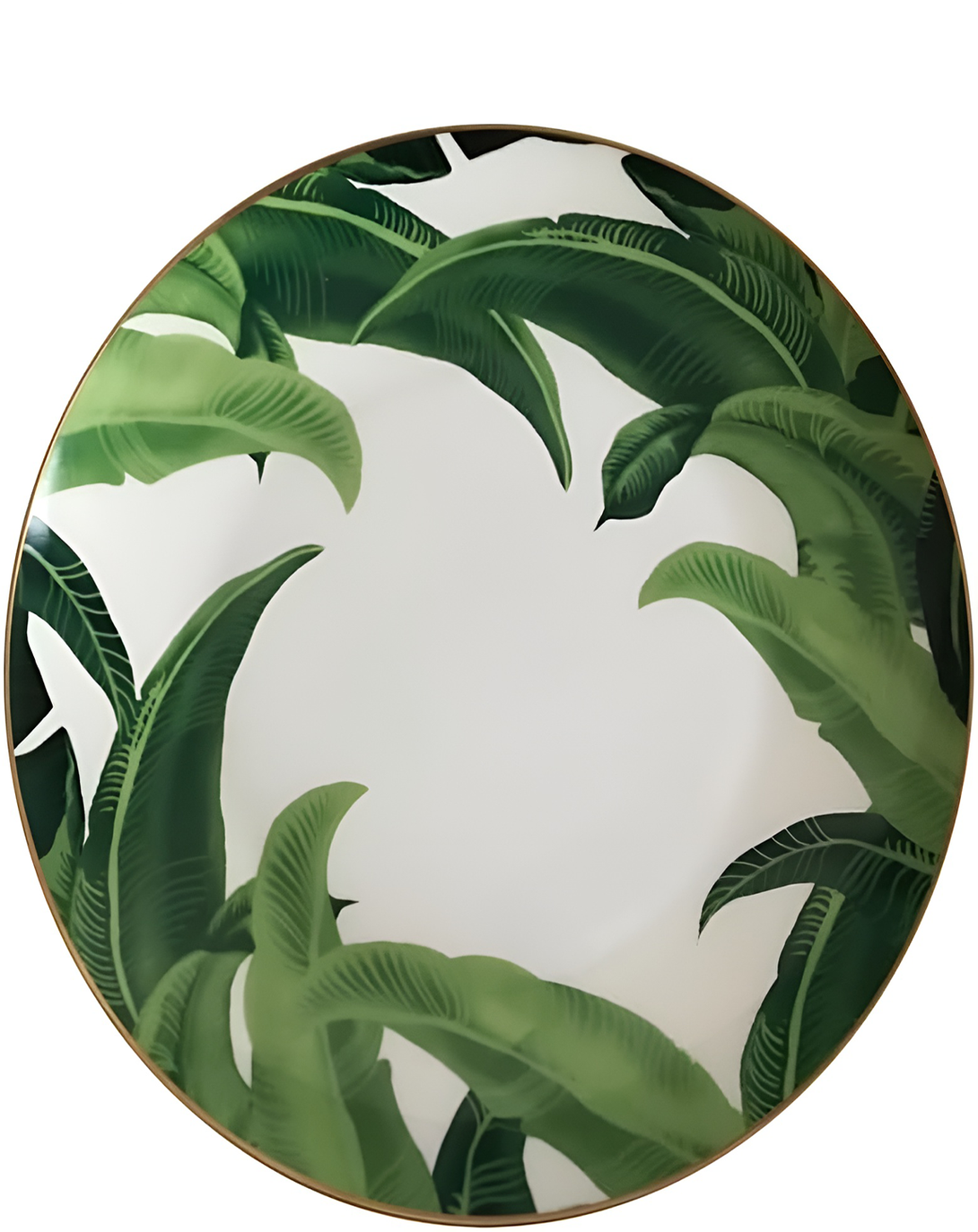 STYLISH PORCELAIN LEAF PRINT PLATES