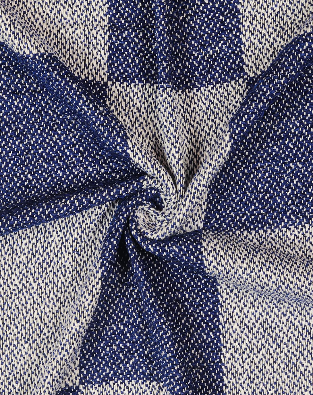 SUNNIVA BEST BLUE & WHITE THROW & BLANKET