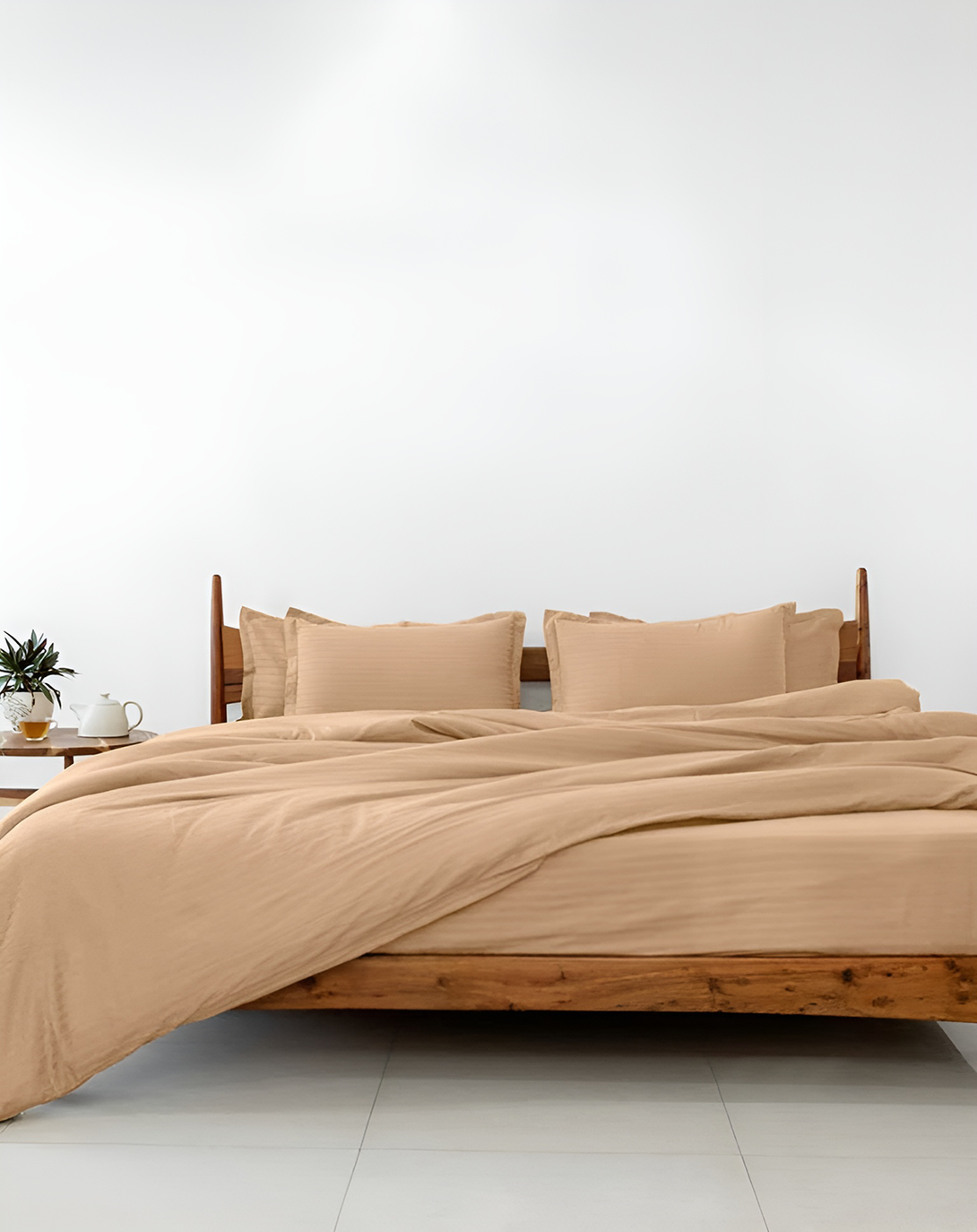 Salo Peach Duvet Cover for Bedroom