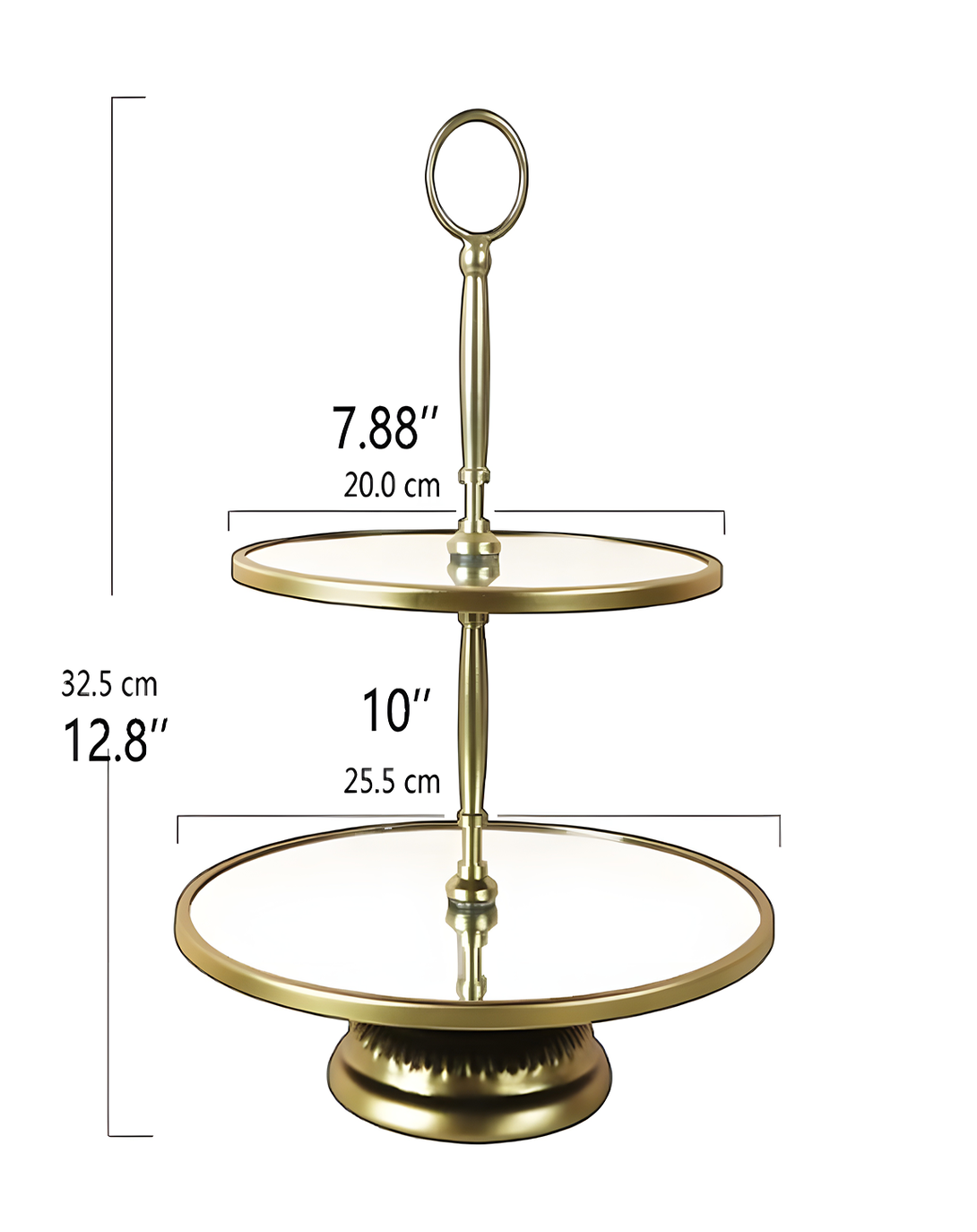 Sandy Cake Tray Rose Golden Serverware