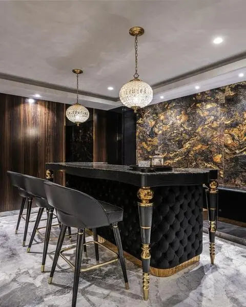 Saphire Bar | Marble ready made bar counter for home ANGIE HOMES