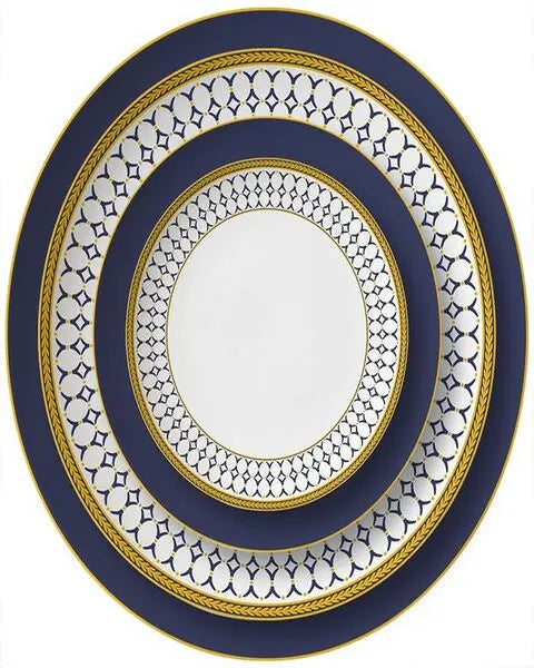 Buy Luxury White Blue Plates Online