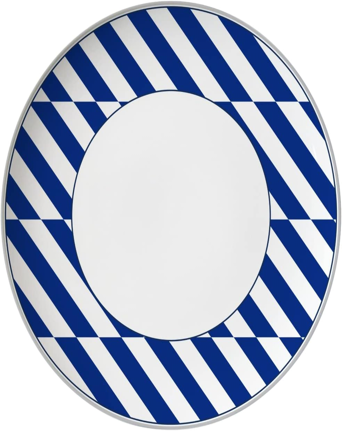 Savu Blue Geometric Plates Set
