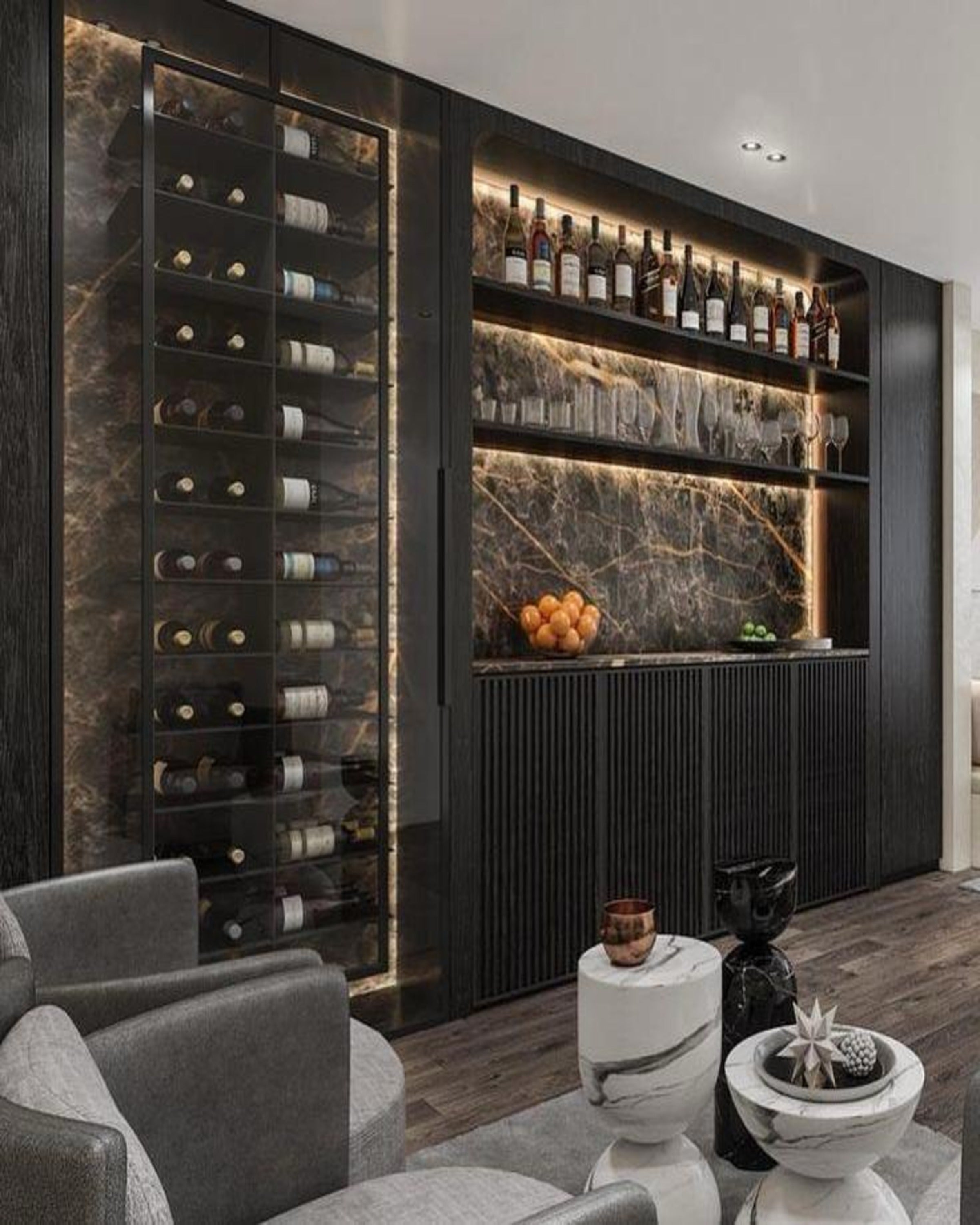 Scandinavian Stylish Bar Unit ANGIE HOMES