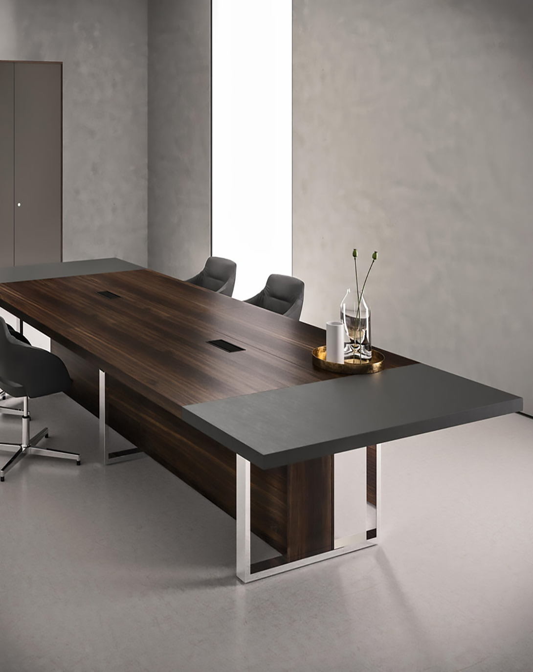 Sev Brown Conference Table | 6 Person Conference Table ANGIE HOMES