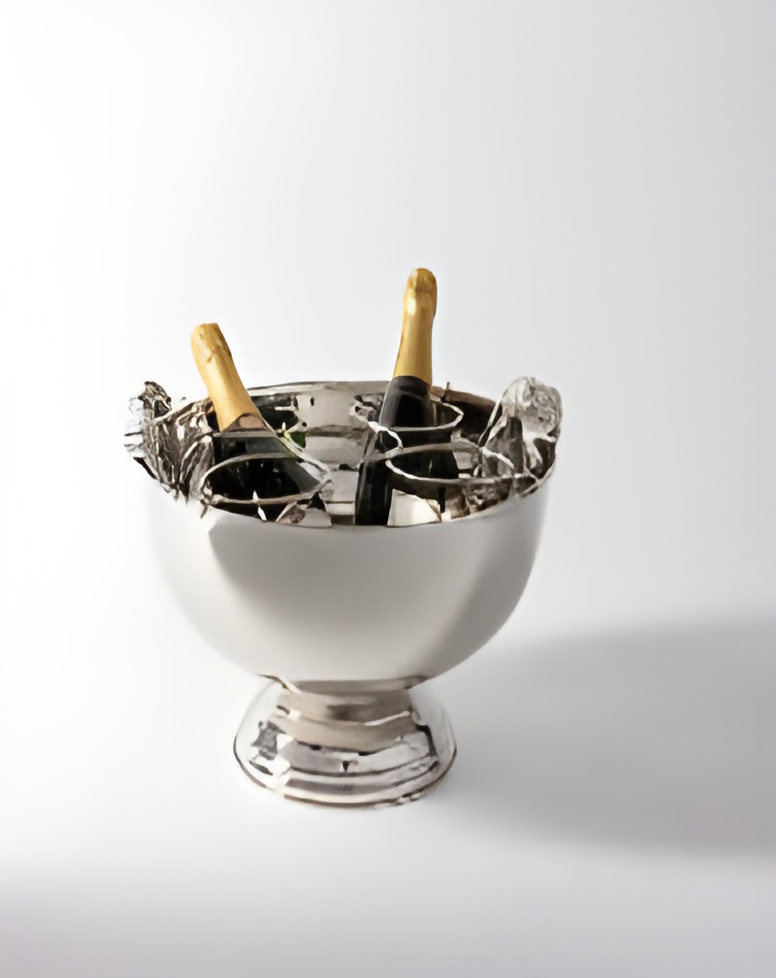 Sheen Transitional Silver Champagne Bucket - Angie Homes Silverware ANGIE HOMES
