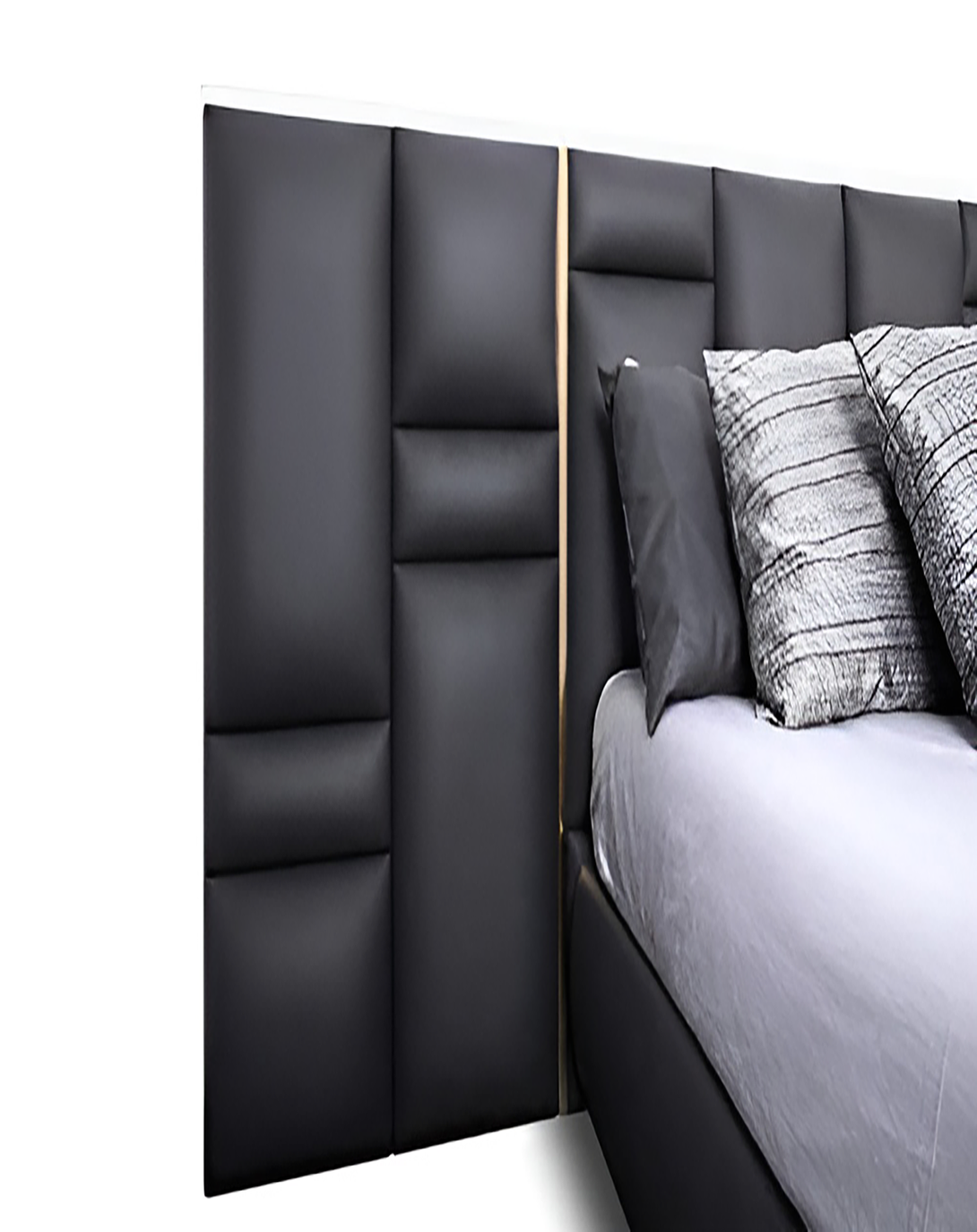 Shiara Quilted Head Board With Low Bed ANGIE HOMES