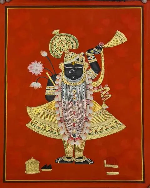 Shrinathji Pichwai Painting Art ANGIE KRIPALANI DESIGN - ANGIE HOMES- ANGIES INDIA