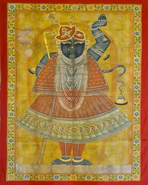 Shrinathji Pichwai Painting Art ANGIE KRIPALANI DESIGN - ANGIE HOMES- ANGIES INDIA