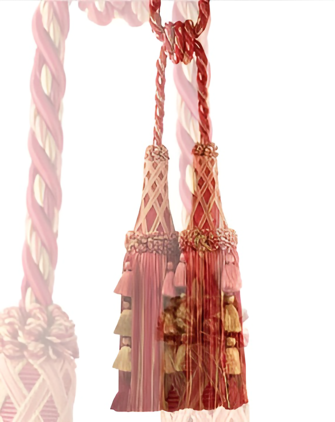 Silk Polyester Olive Drab Tie Backs ANGIE HOMES