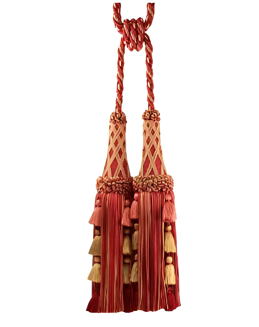 Silk Polyester Olive Drab Tie Backs ANGIE HOMES