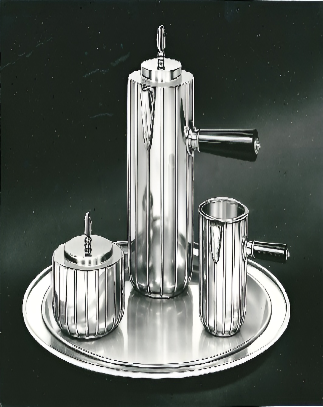 Silver Finish Tea Set Serverware - Angie India Serverware