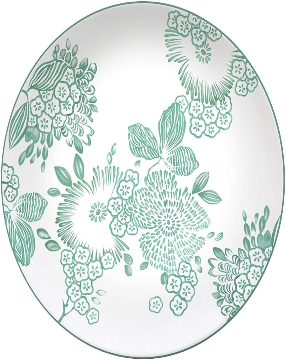 Sina Mint Green Leaf Plates Set