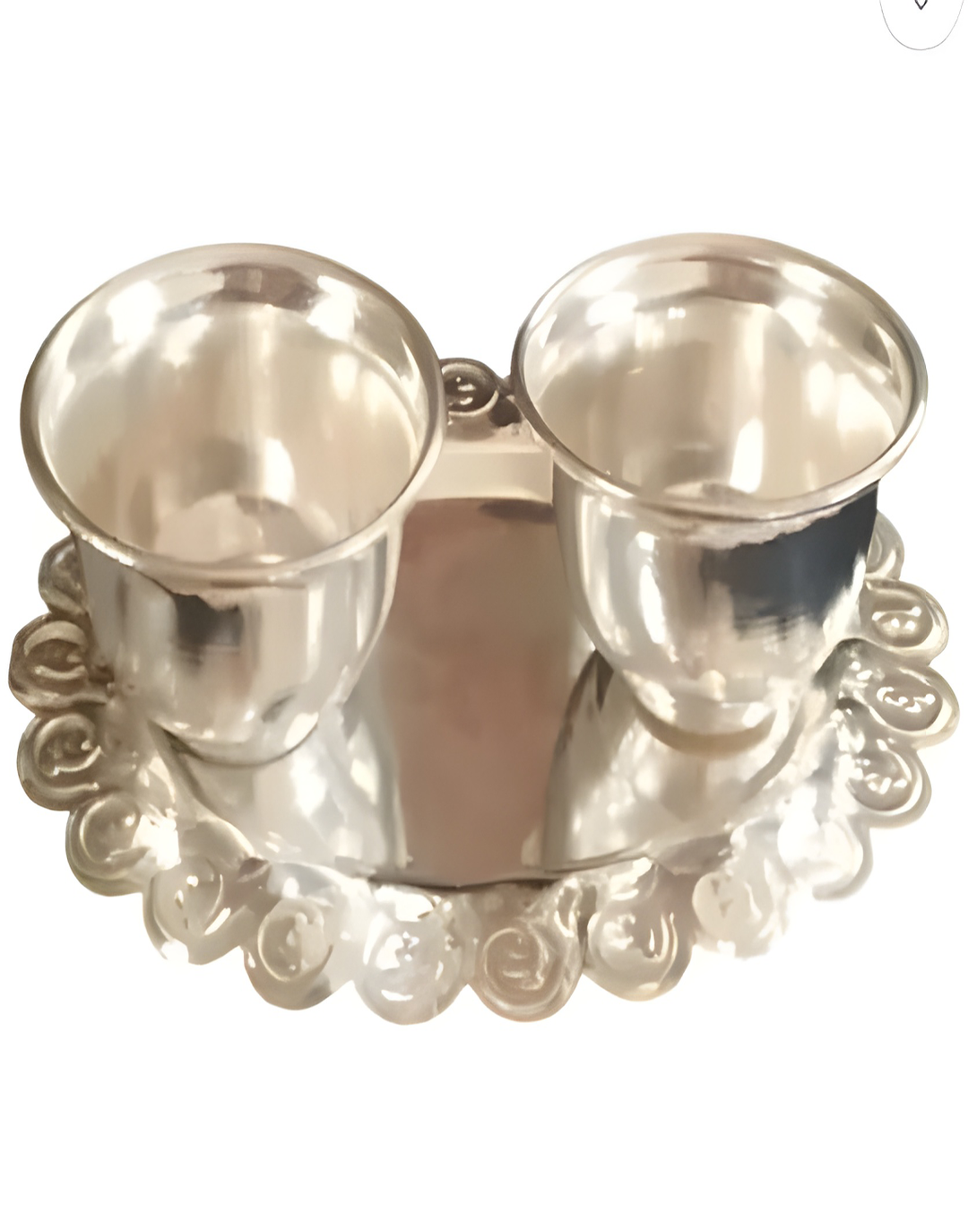 Small Silver Plate Bowl Set of 4 - Angie India Serverware ANGIE HOMES