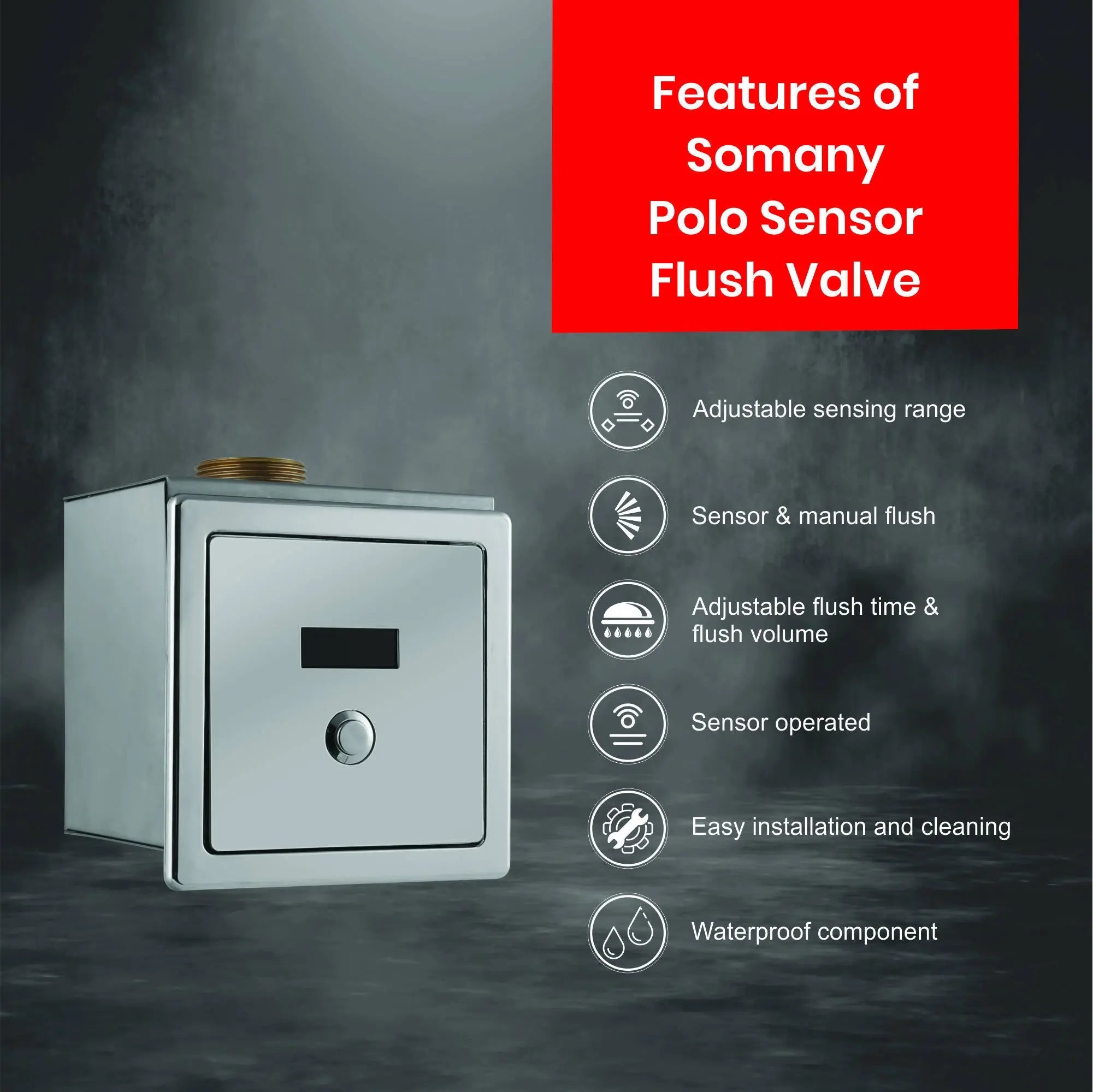 Somany Polo Concealed Sensor Urinal Somany Ceramics