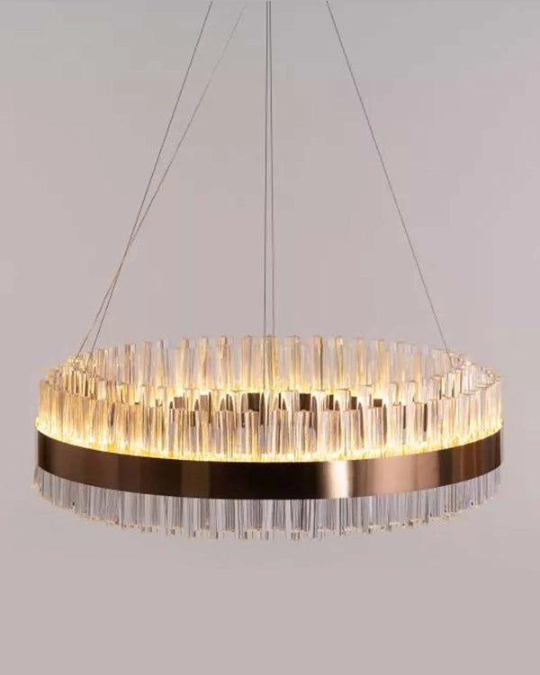 Sophie Gold & Black Metal Chandelier ANGIE HOMES