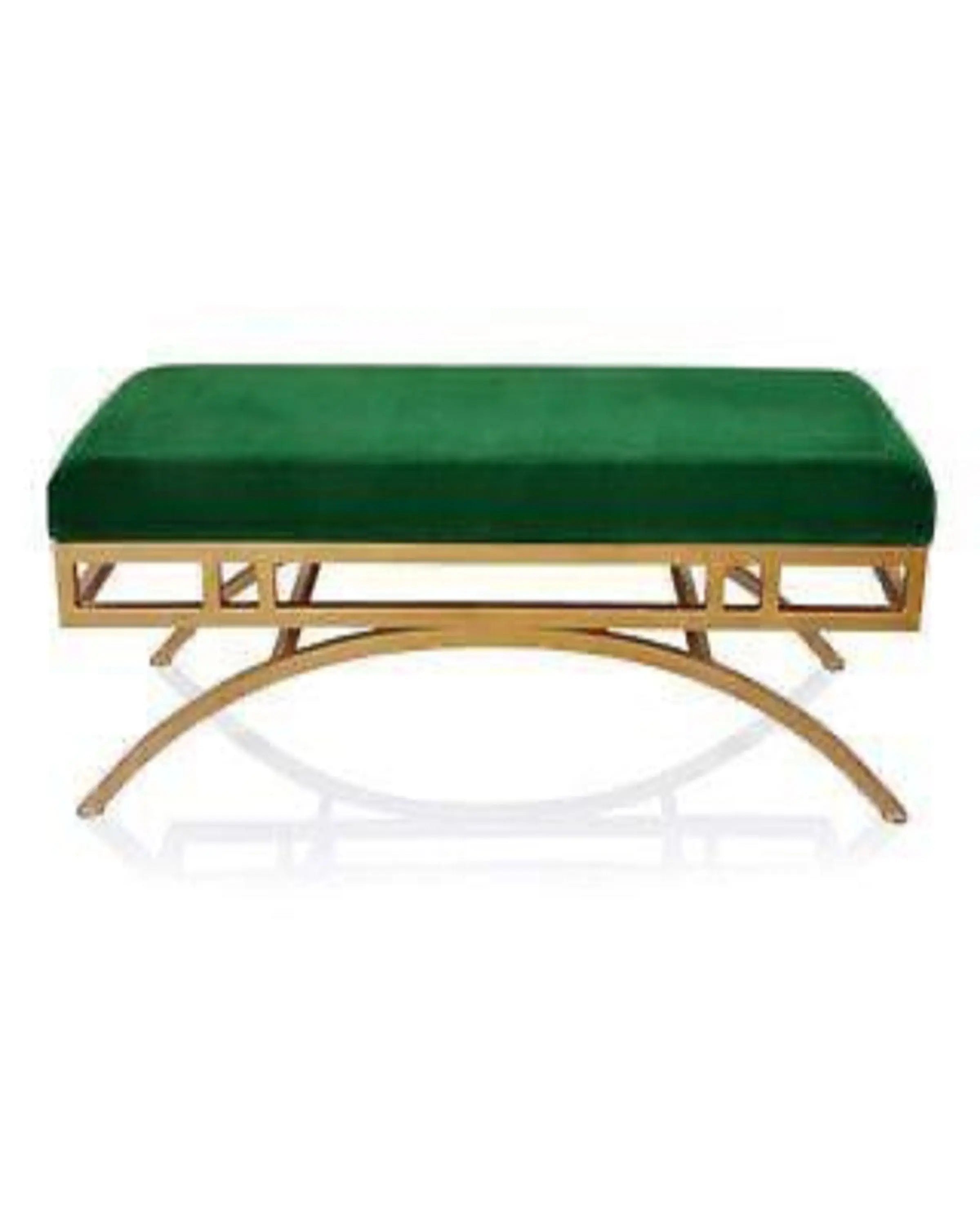 Sothea Green Velvet Garden Bench | Loungers | Outdoor Bench | Outdoor Furniture ANGIE HOMES