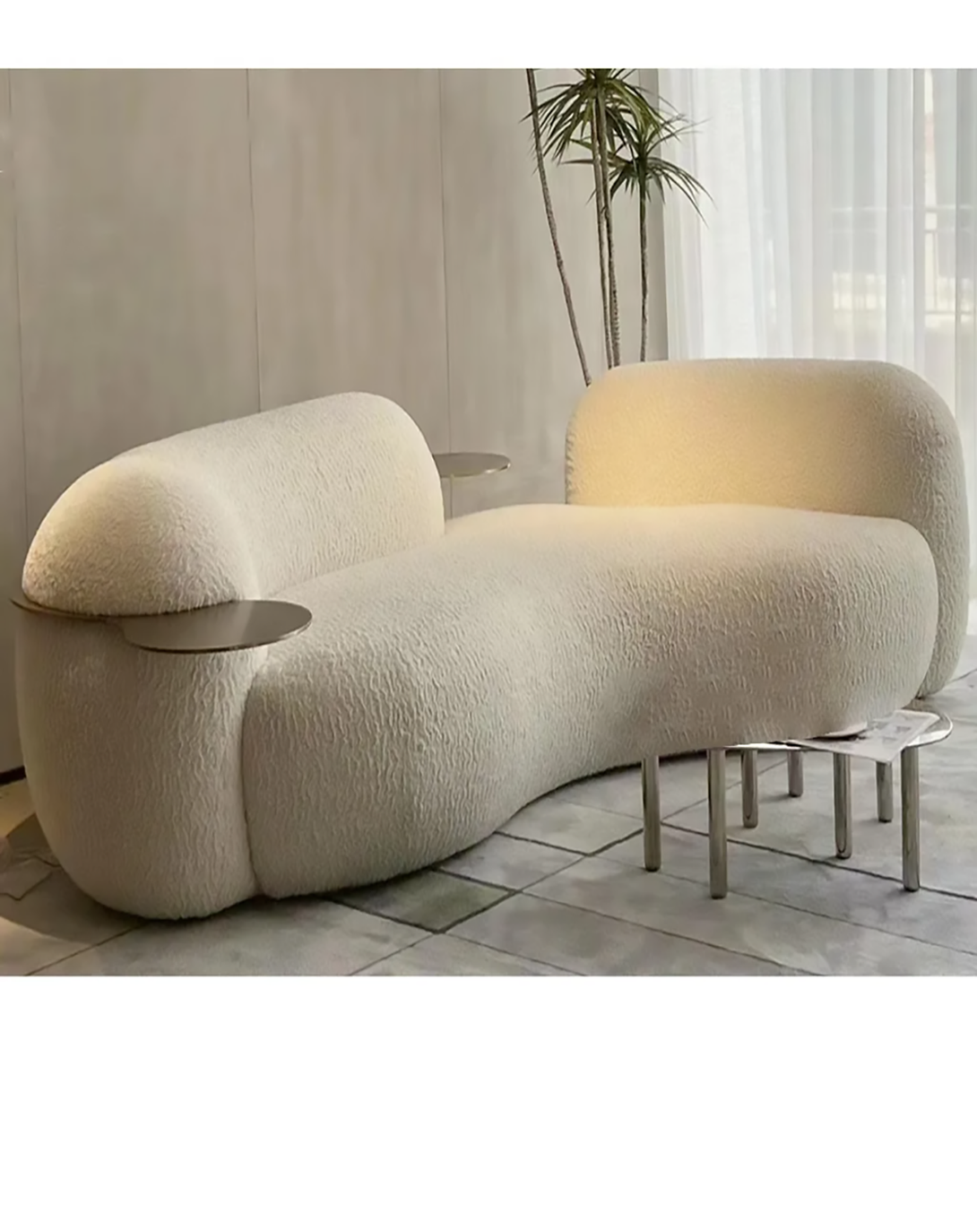 SpaceSaver L-Shaped Lounger Sofa ANGIE HOMES