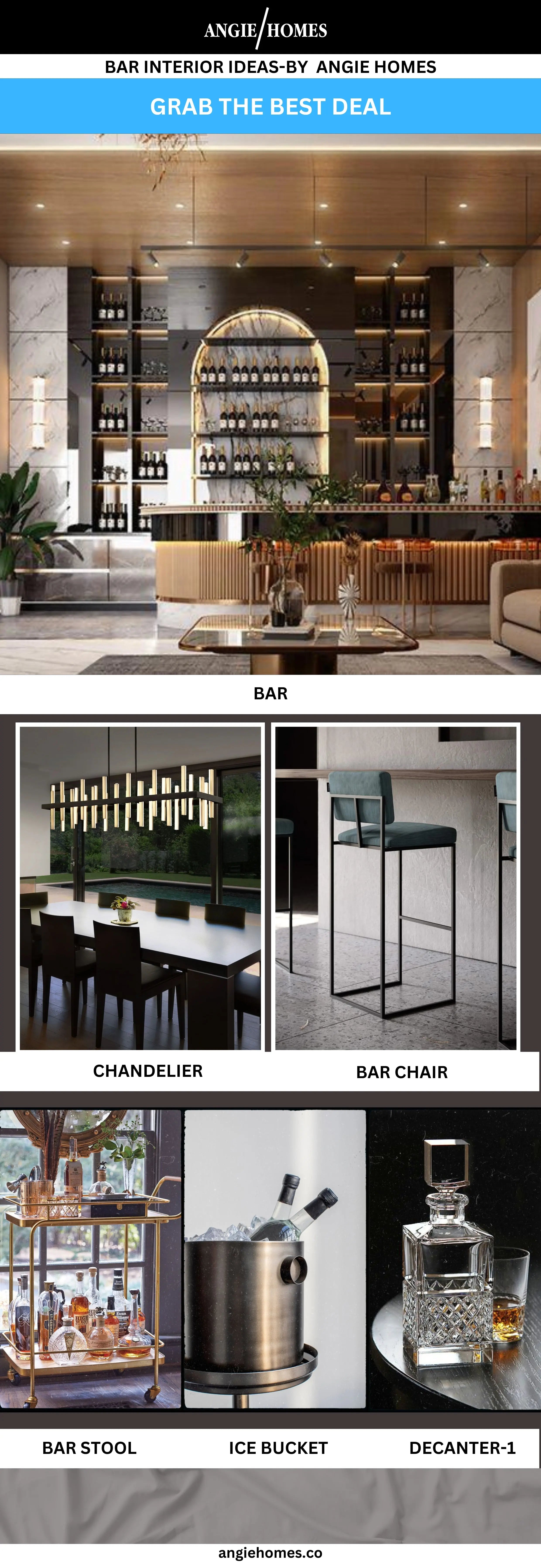 Spirited Supper Bar Area Interior Solution ANGIEHOMES