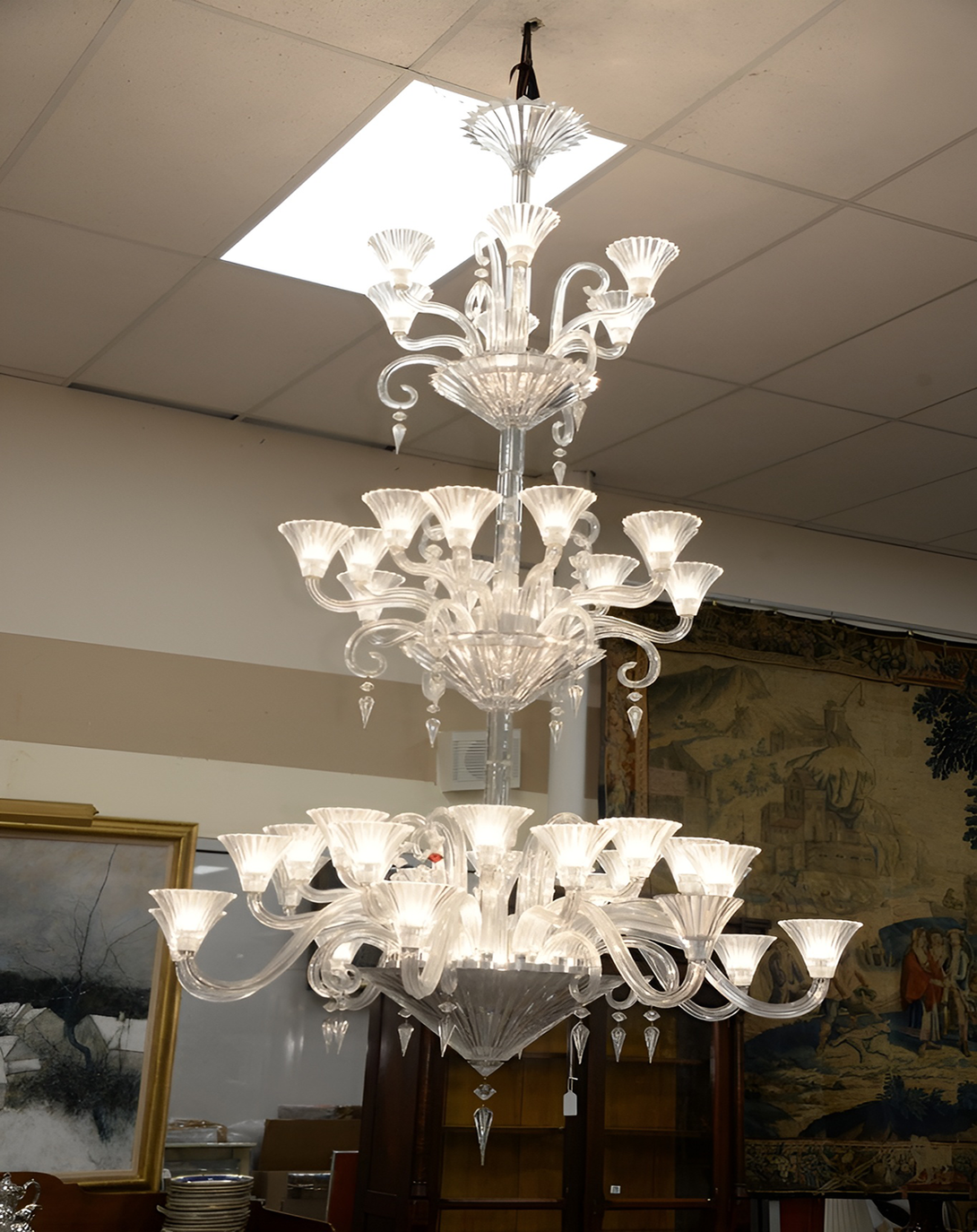 Star Classic Crystal Glass Chandelier Light