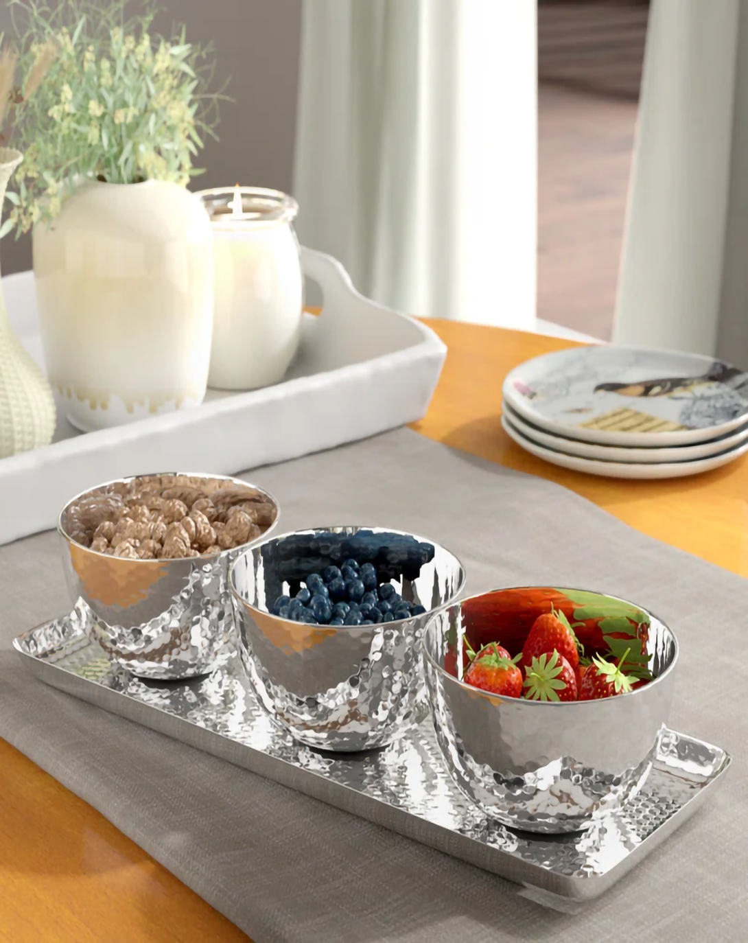 Sterling Stylish Silver Katori Holder - Angie Homes Silverware ANGIE HOMES
