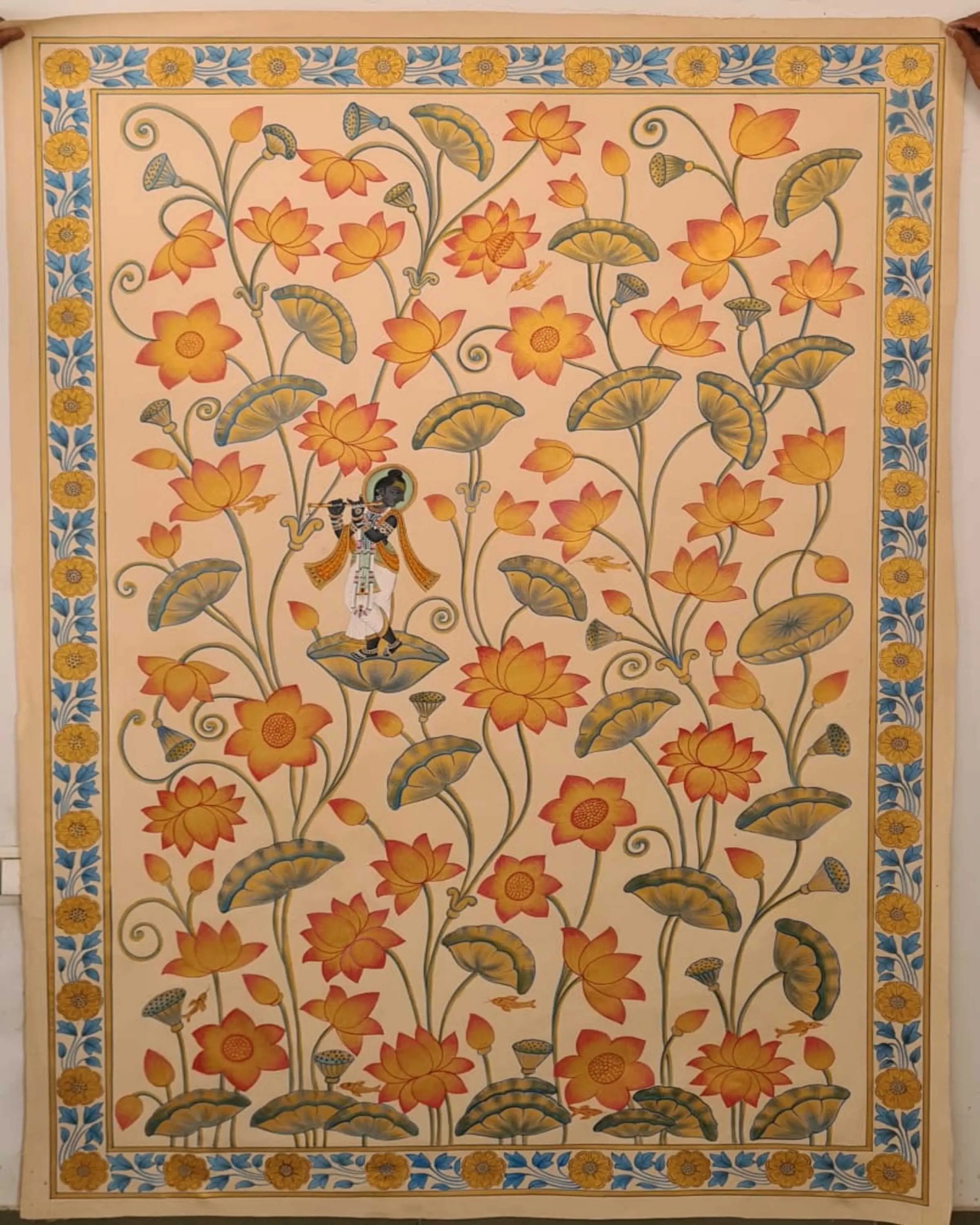 Tamal Krishna Floral Pichwai ANGIE KRIPALANI DESIGN - ANGIE HOMES