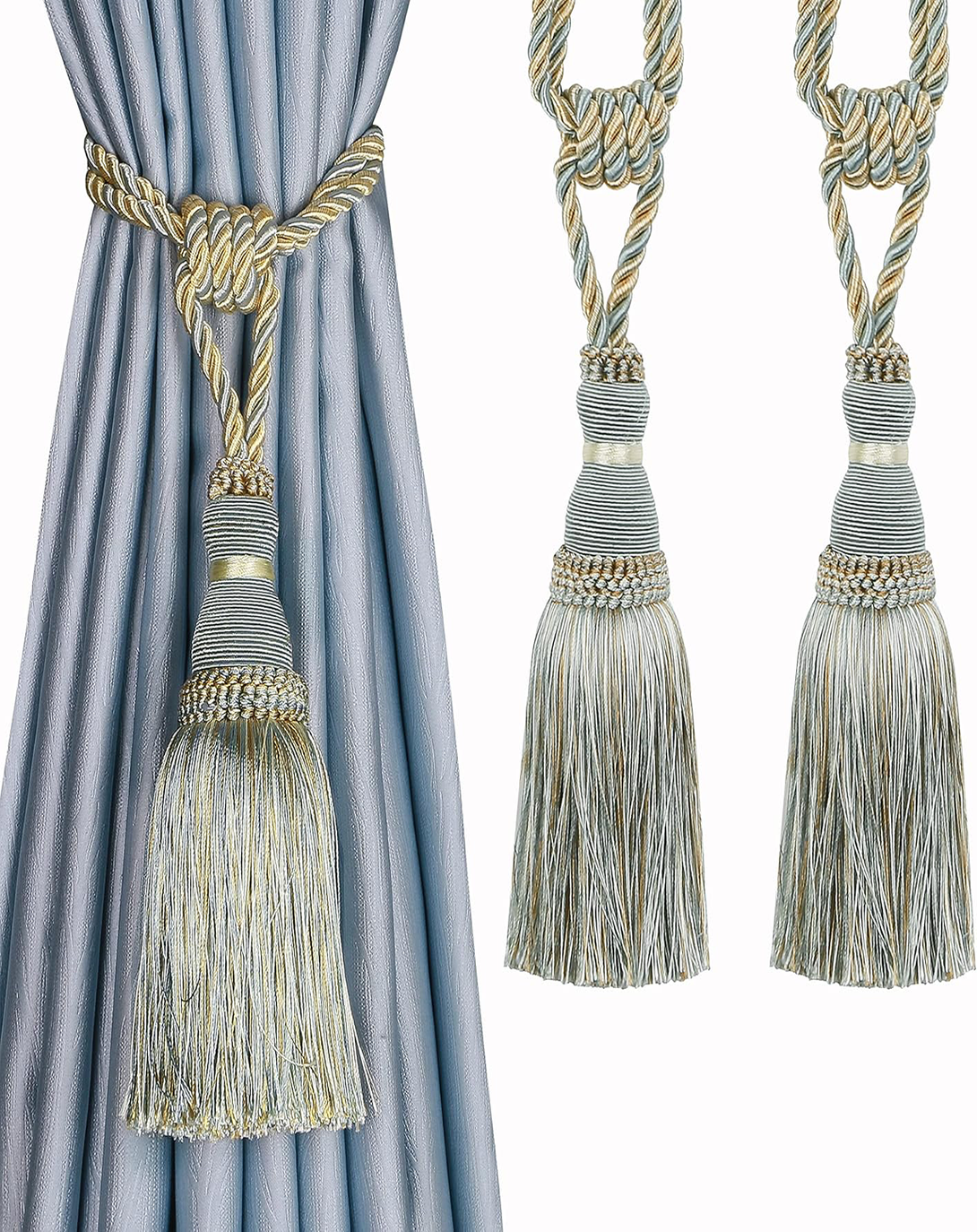Tassel Stylish Polyester Tie Back ANGIE HOMES