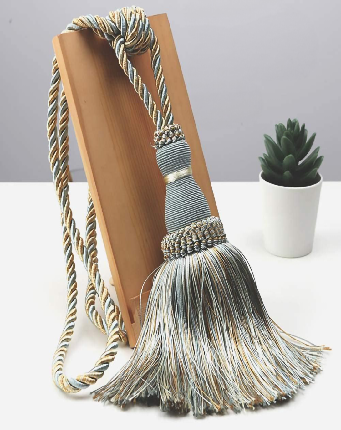 Tassel Stylish Polyester Tie Back ANGIE HOMES