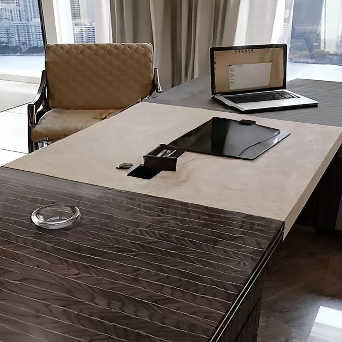 Tataa Brown Office Desk ANGIE HOMES