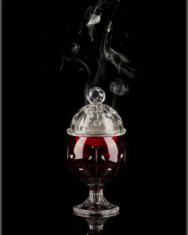 Tate Red Crystal Incense Burner ANGIE HOMES