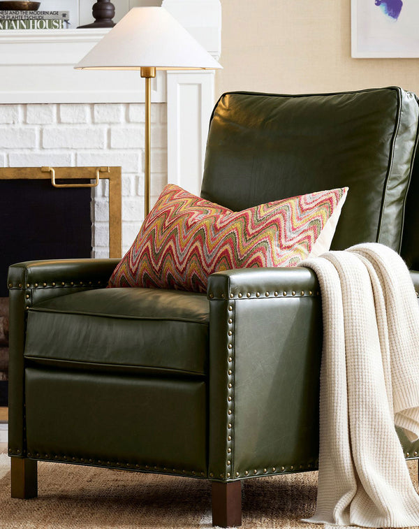 Tyler Square Arm Leather Manual & Power Recliner