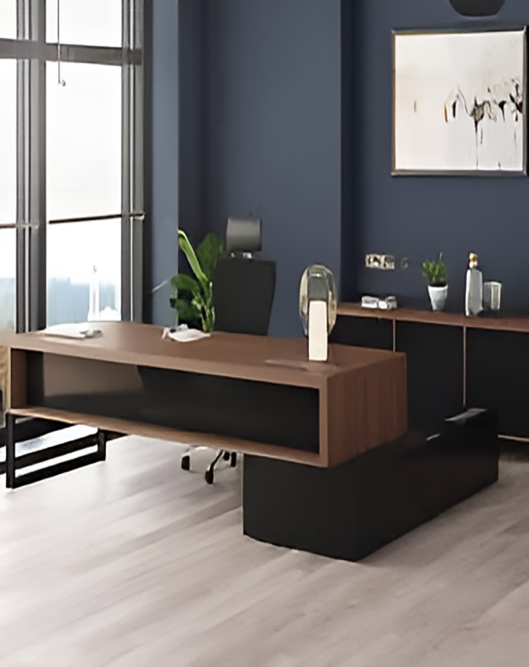 Tich Brown Office Desk ANGIE HOMES