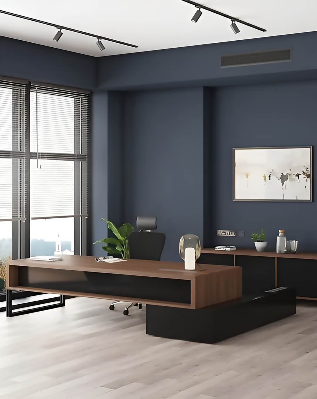 Tich Brown Office Desk ANGIE HOMES