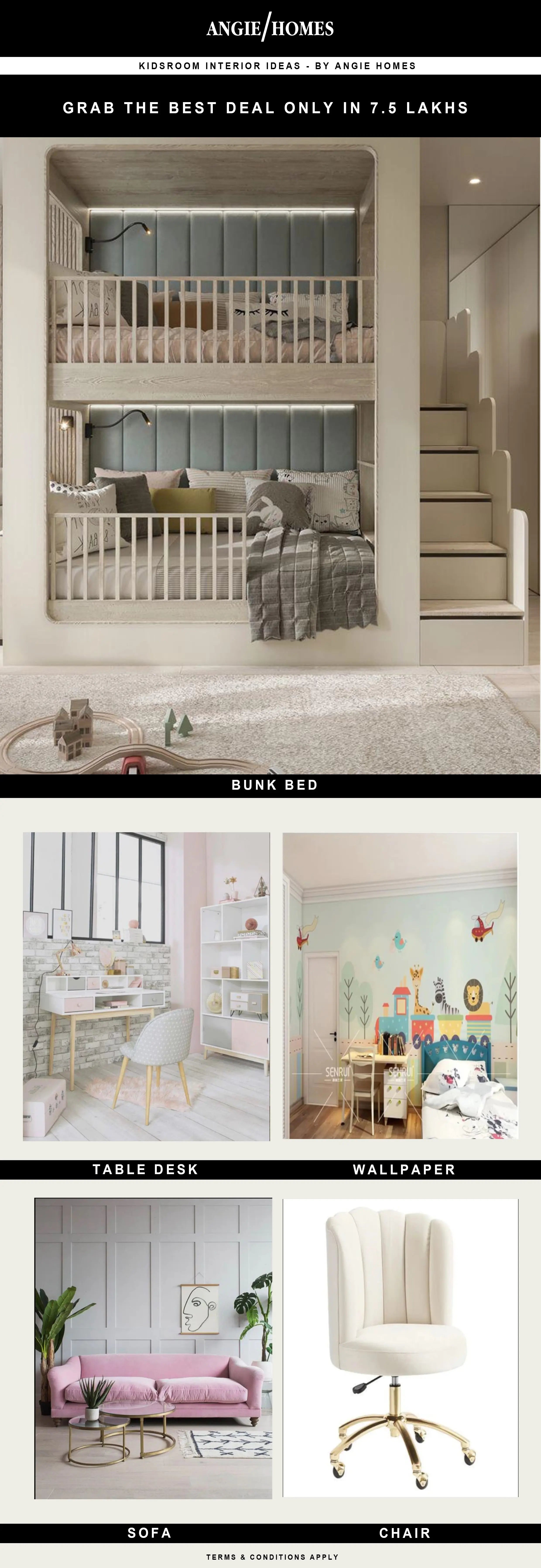 Togo Modern Teenage Girl Bedroom Interior - Interior Solutions – ANGIE ...