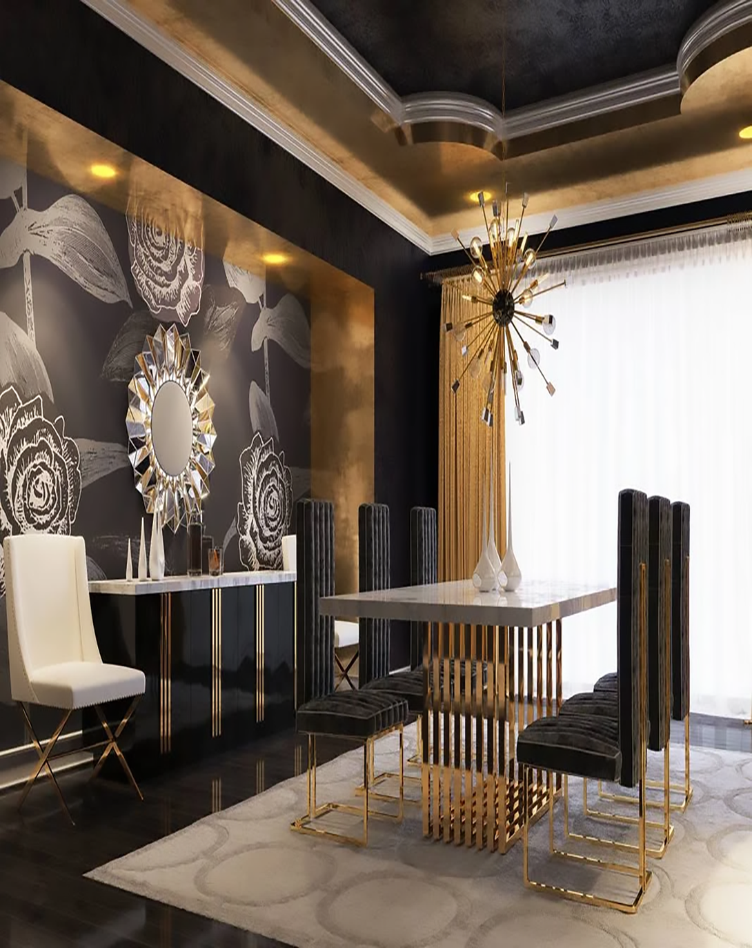 Trevor Designer Dining Table ANGIE HOMES