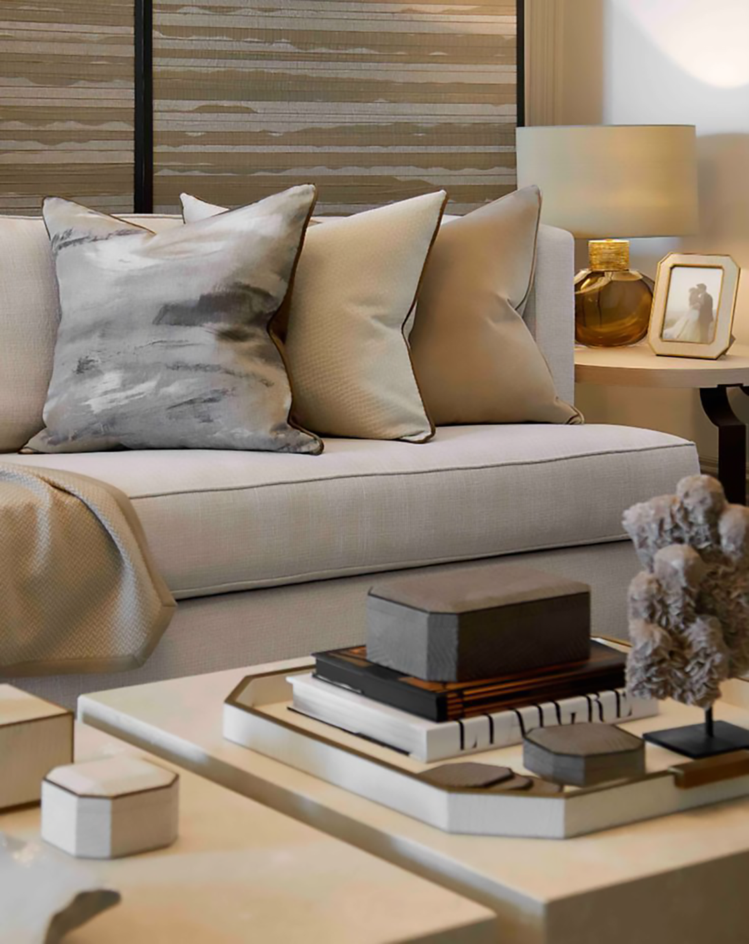 Trey White SOFA  Home decor sofa set