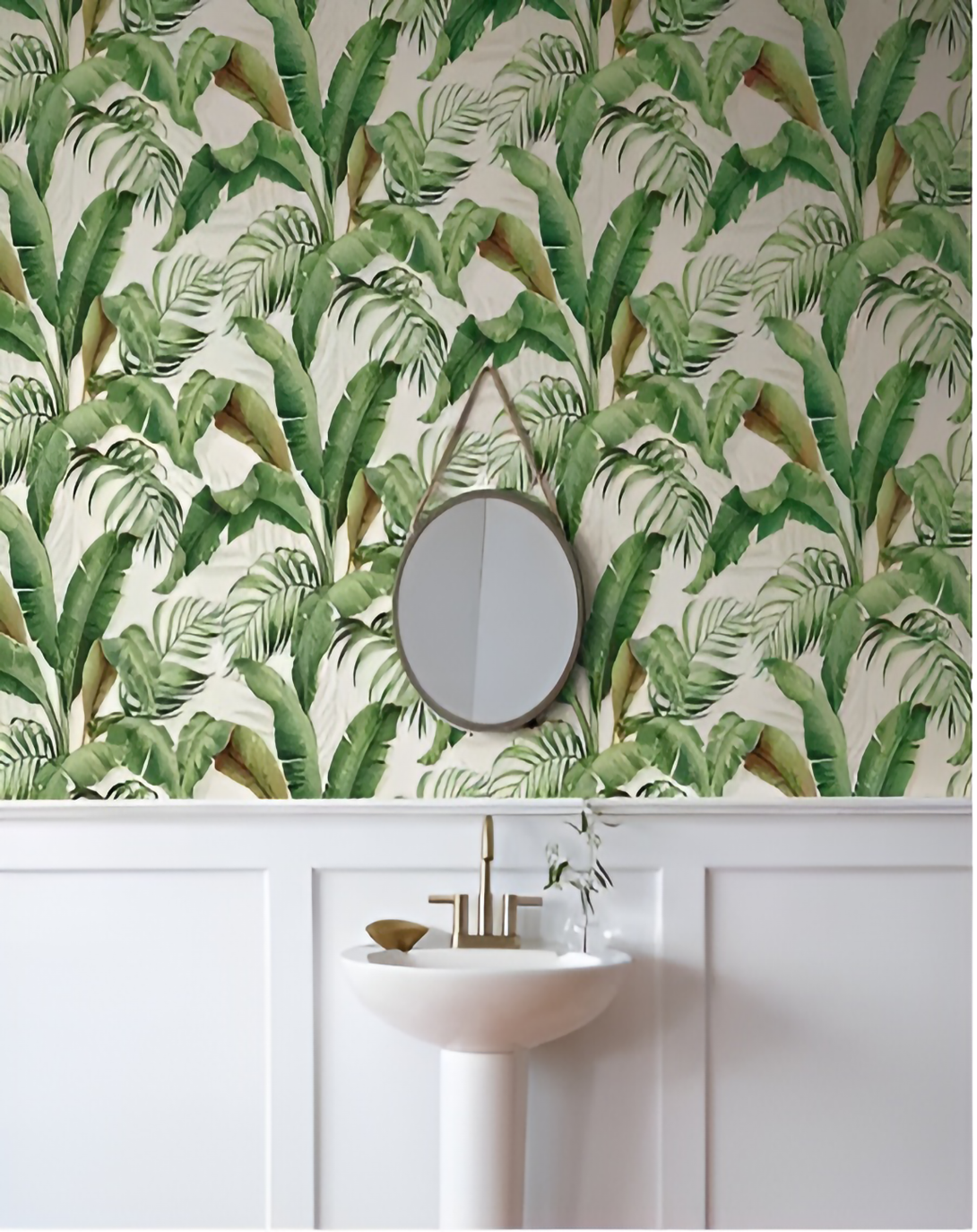 Triangle Palm Mix Color Fabric