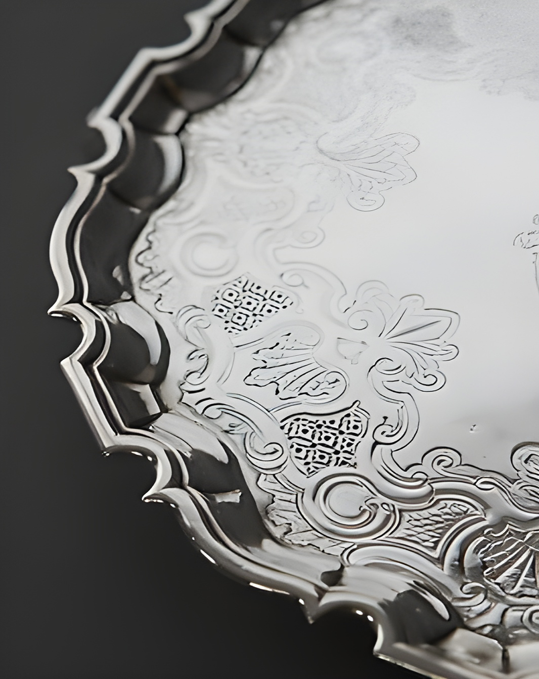 Trove Round Classic Silver Plated 