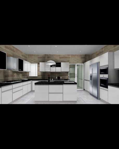 U Shaped Modular Kitchen – ANGIE HOMES