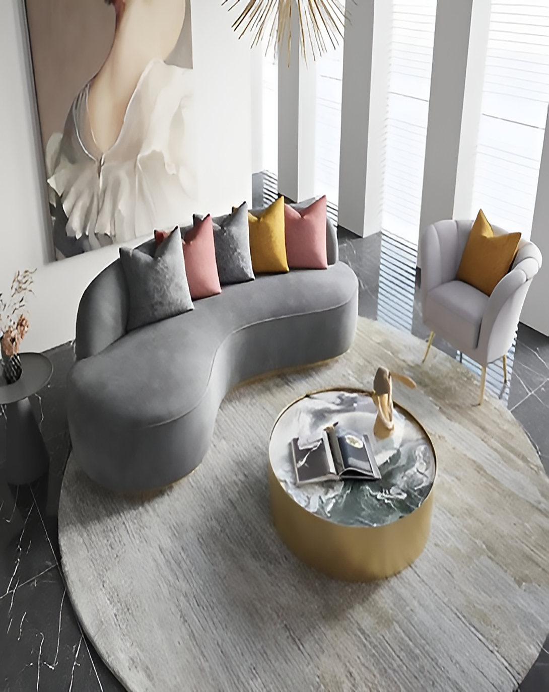 UrbanNest L-Shaped Modular Sofa ANGIE HOMES