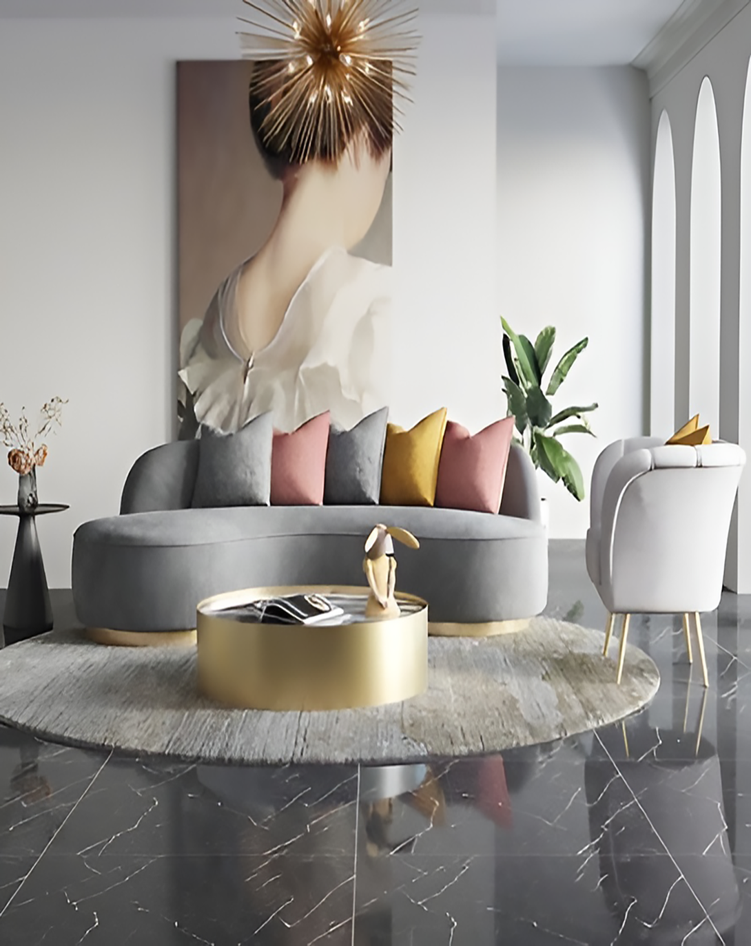 UrbanNest L-Shaped Modular Sofa ANGIE HOMES