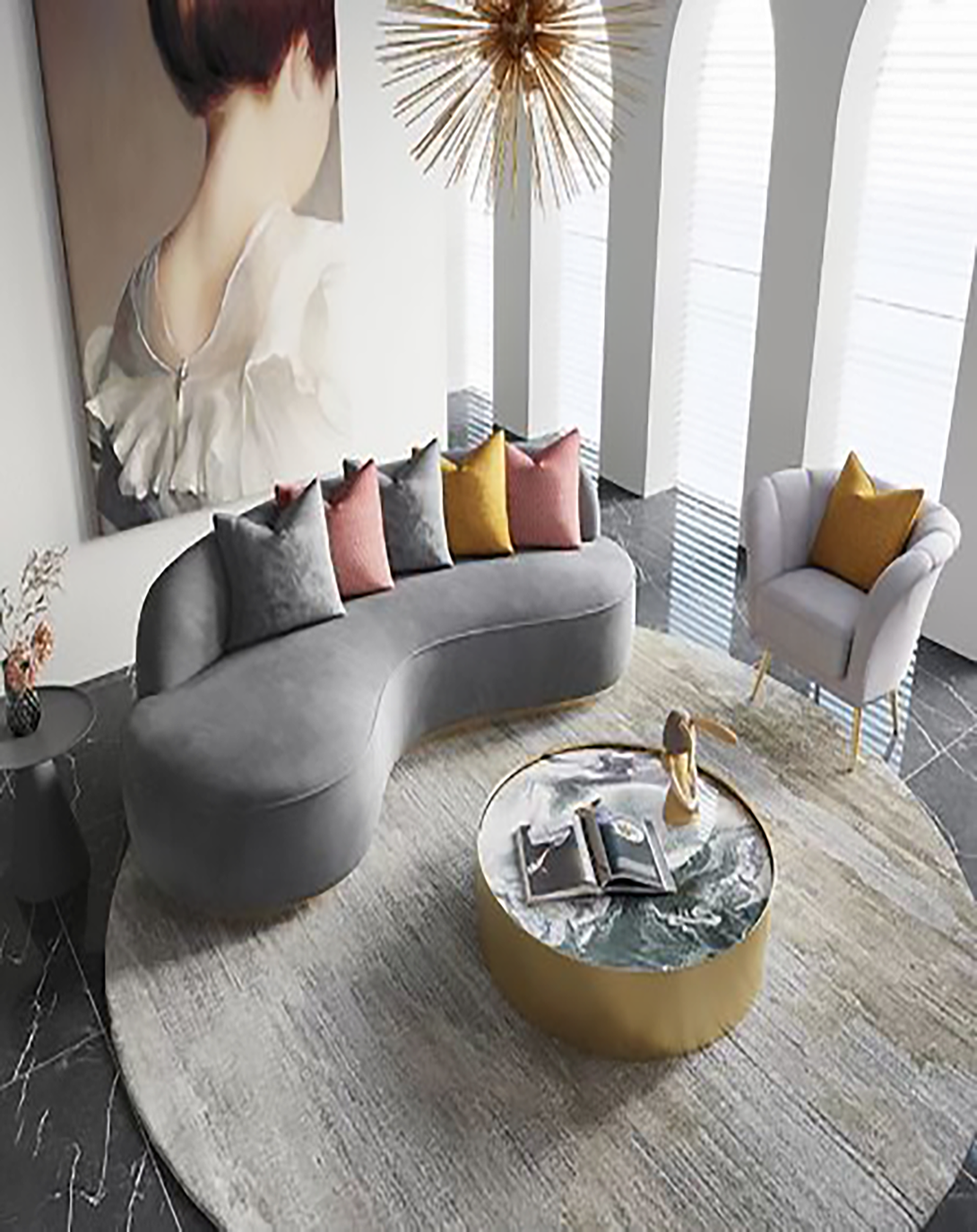 UrbanNest L-Shaped Modular Sofa ANGIE HOMES