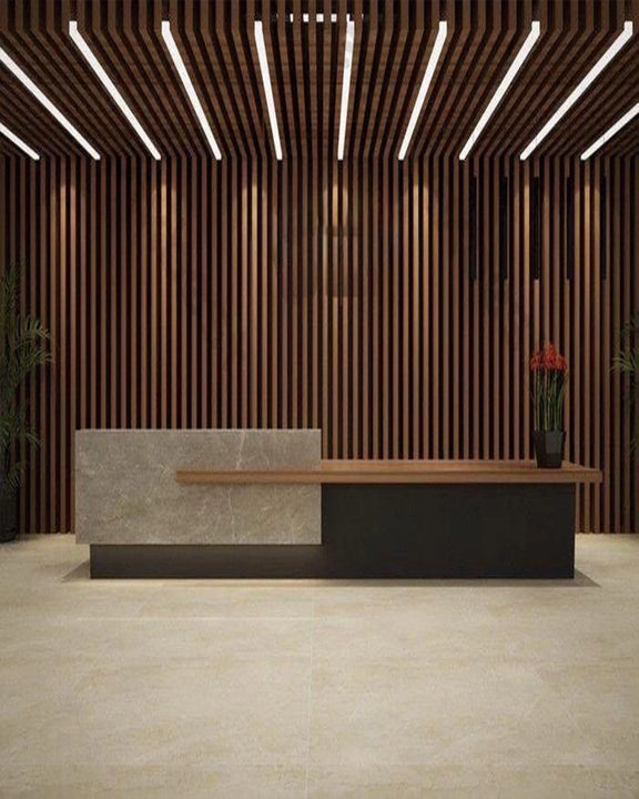 Best Viven Modern Reception Counter Design - Angie Homes – ANGIE HOMES