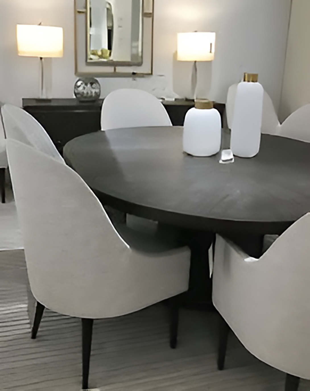 Vail Round Wooden Dining Table - Angie India Furniture ANGIE HOMES