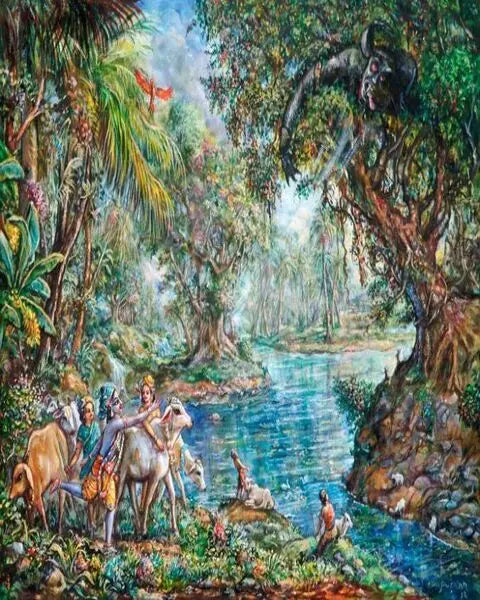 Vatsa Pichwai Radha Krishna ANGIE KRIPALANI DESIGN-ANGIE HOMES- ANGIES INDIA