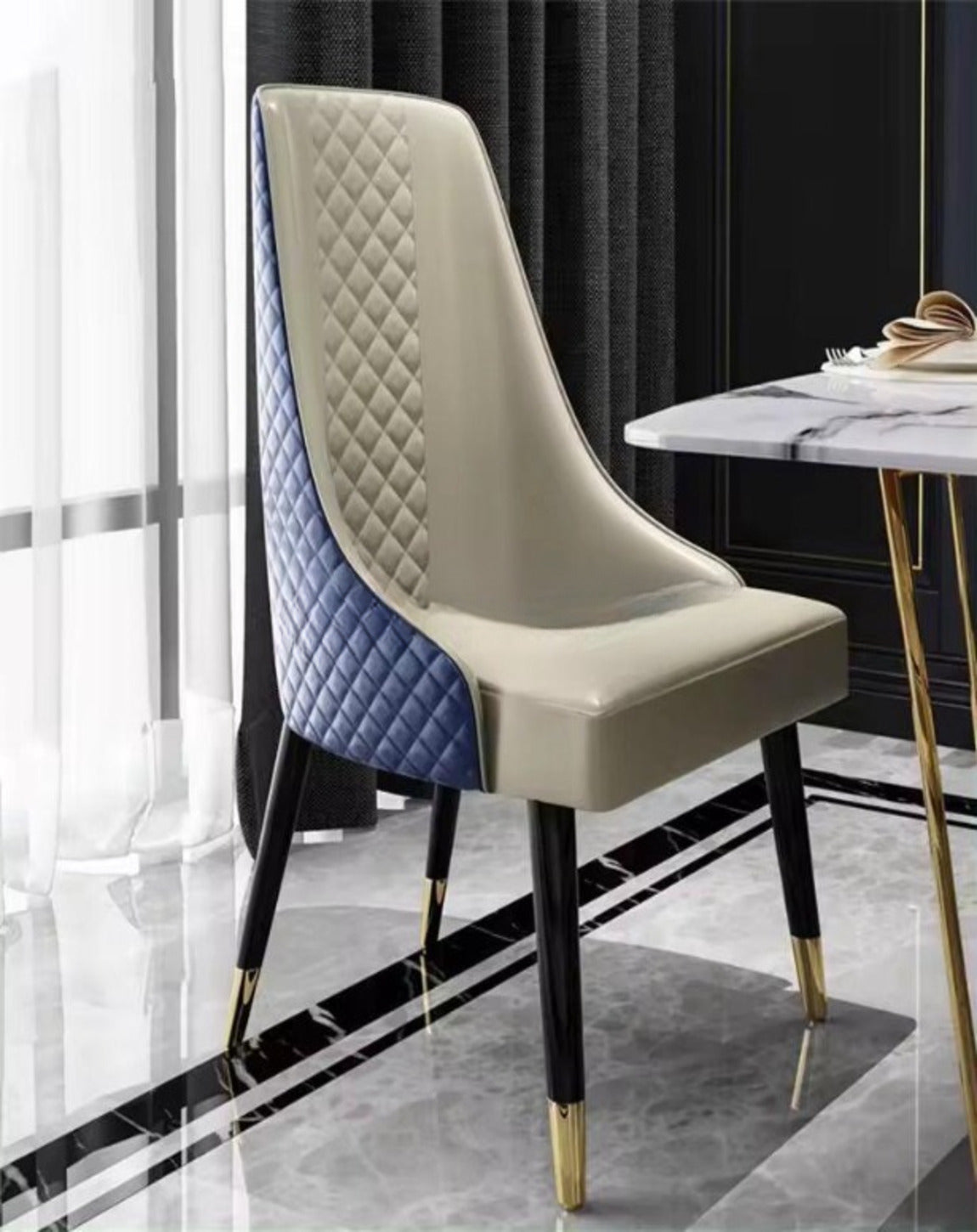 Knob Modern Luxury Dining Chairs (Copy) ANGIE HOMES