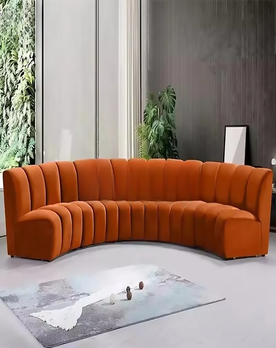 VelvetVerve L-Shaped Sofa ANGIE HOMES
