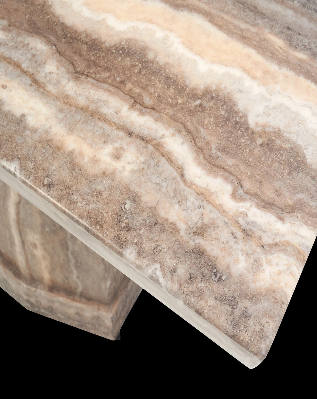 Vernee Marble Top Dining Table Set 8 Seater - Angie India Furniture ANGIE HOMES